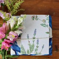 Growing Paper Lavender Greeting Card